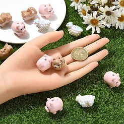 5 шт. акриловые бусины с УФ-покрытием&nbsp;PACR-YW0001-33