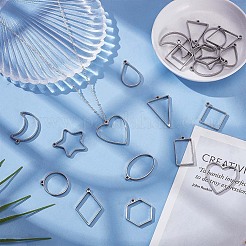 22 шт. 11 стиля подвески из нержавеющей стали 304&nbsp;STAS-WR0001-41