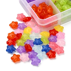 240шт 10 цвета прозрачные акриловые бусины&nbsp;MACR-YW0001-89