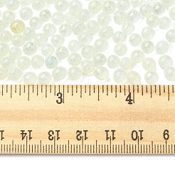 Светящиеся в темноте прозрачные стеклянные круглые бусины&nbsp;GLAA-F124-B02