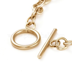 Браслеты-цепочки из нержавеющей стали 304 унисекс&nbsp;X-BJEW-P245-39G