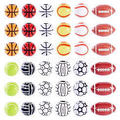 120 шт. 12 акриловых бусин в спортивном стиле&nbsp;MACR-TA0002-28