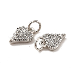 Покрытие стойки латунь микропаве прозрачные подвески из кубического циркония&nbsp;KK-E081-13P