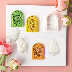 4шт. 4 стиля набор пластиковых глиняных формочек ко Дню матери&nbsp;CELT-YW0001-01