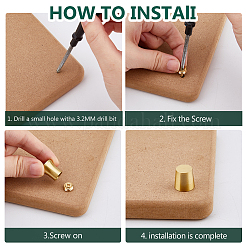 4 комплект латунных мебельных накладок&nbsp;FIND-FH0016-58C