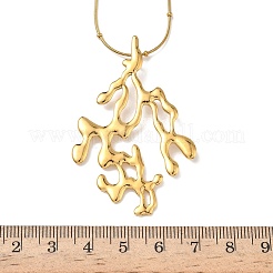 Женские подвески в форме коралла из нержавеющей стали 304&nbsp;NJEW-L467-04G