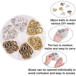 Сплавочные подвески тибетского стиля&nbsp;PH-TIBE-G012-03