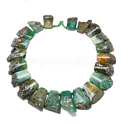 Нити градуированных бусин из натурального бразильского агата (окрашенного и нагретого)&nbsp;G-B165-B03