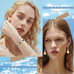 20 шт. овальные акриловые бусины с имитацией драгоценных камней&nbsp;OACR-YW0002-48