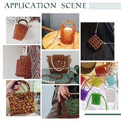 Прозрачный бисерный набор для вязания сумок&nbsp;DIY-PH0009-11