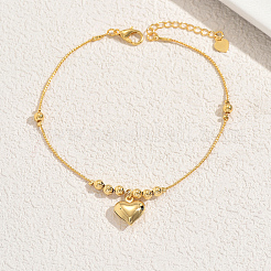 Латунные браслеты в форме сердца для женщин повседневные праздничные украшения&nbsp;WS8352