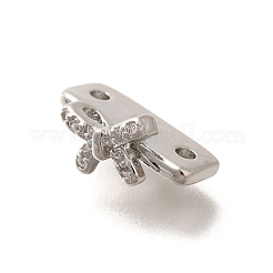 Латунные микропаве прозрачные кубические циркониевые распорки KK-C031-47P