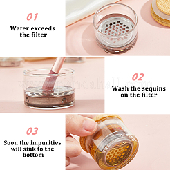 Стеклянная чашка для ногтей&nbsp;TOOL-WH0059-030