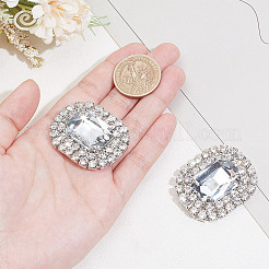 Украшения для обуви из сплава со стразами&nbsp;FIND-WH0126-417C