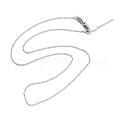 Регулируемые ожерелья из нержавеющей стали 304 с цепочкой&nbsp;NJEW-K270-03P