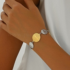 201 браслет из круглого звена из нержавеющей стали для женщин&nbsp;FF1635-1