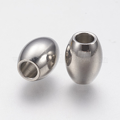 Европейские бусины из нержавеющей стали 201&nbsp;STAS-F141-09P