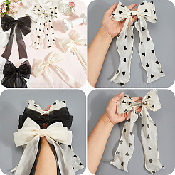 5 шт. 5-х цветные тканевые заколки-банты для волос&nbsp;PHAR-SP0001-15