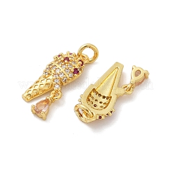 Латунные микро проложить кубического циркония подвески&nbsp;KK-U073-09G