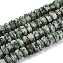 Натуральные зеленые пятна яшмовых нитей&nbsp;G-N357-14A-08