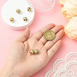 6 шт. 3 стиля круглых латунных микрофибровых бусин с кубическим цирконием&nbsp;KK-CJ0003-49