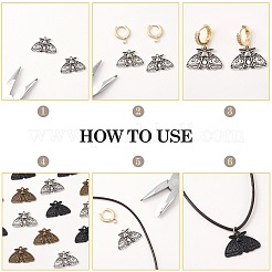 30 шт. 3 цвета подвески из сплава в тибетском стиле&nbsp;FIND-SZ0003-48