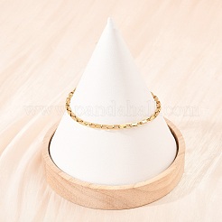 Женские браслеты-цепочки из прямоугольных звеньев нержавеющей стали 201&nbsp;LS-BJEW-G767-01C-G