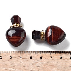 Подвески для флаконов духов из натурального красного тигрового глаза&nbsp;G-A026-16C-01