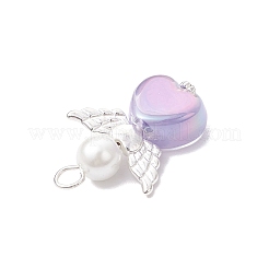 Подвески ангелы из акрила и сплава&nbsp;PALLOY-JF04138