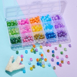 450шт 15 стильные акриловые нефритовые бусины&nbsp;MACR-YW0001-55