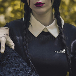 8шт брошь из цинкового сплава в виде скелета на Хэллоуин 2 цвета&nbsp;JEWB-FH0002-36