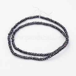 Стеклянные бусины с гальваническим покрытием &nbsp;EGLA-P018-1mm-F10