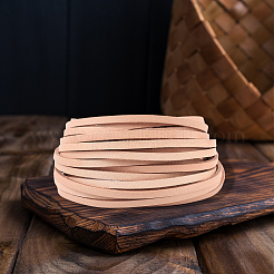 5 м плоские шнуры из коровьей кожи&nbsp;WL-GF0001-27B-03