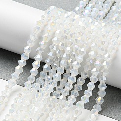 Имитация нефрита гальванических бисер пряди&nbsp;LS-EGLA-A039-J4mm-B05