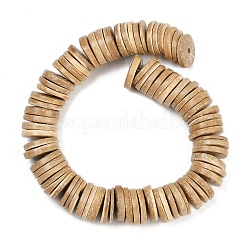 Окрашенные натурального кокосового плоские нити круглые из бисера&nbsp;LS-COCB-O003-12E-01