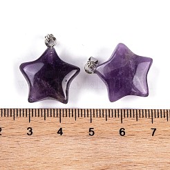 Подвески из натурального аметиста &nbsp;G-Q172-09P-07