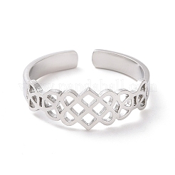 Кольцо-манжета из нержавеющей стали 304 с открытым матросским узлом&nbsp;LS-RJEW-P037-04P