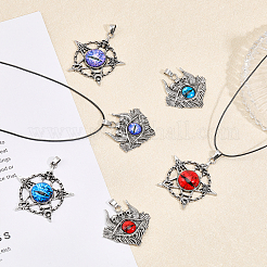 12шт 6 стильные стеклянные подвески&nbsp;FIND-CA0006-94