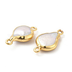 Шармы-соединители с натуральным жемчугом кеши в стиле барокко&nbsp;PEAR-P004-44KCG