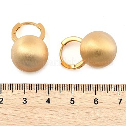 Круглые латунные серьги-кольца для женщин&nbsp;EJEW-U055-06G