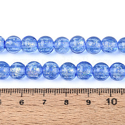 Нити из фольгированных бусин лэмпворк ручной работы&nbsp;FOIL-K003-06A-14