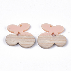 Подвески из смолы и дерева&nbsp;LS-RESI-S358-47D