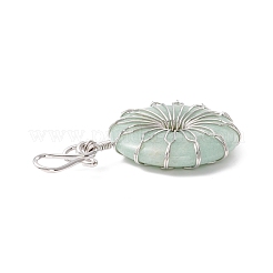 Естественный зеленый авантюрин большие кулоны&nbsp;G-P459-01P-C