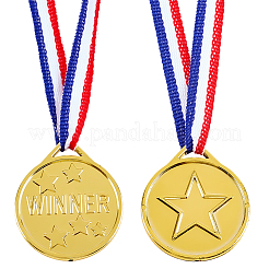 30шт пластиковые медали&nbsp;AJEW-CN0004-75