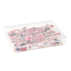 24 шт. 6 стиля подвески-соединители из сплава с кристаллами и стразами&nbsp;FIND-FS0004-78