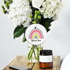 Подвесные украшения из печатного фарфора&nbsp;HJEW-WH0057-004