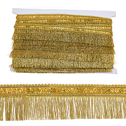 Отделка кружевом с пайетками и кисточками&nbsp;OCOR-WH20003-78A