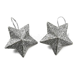 Пластиковые блестящие подвески в виде звезд&nbsp;LS-KY-D019-01C