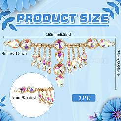 1 шт. Цветочные латунные стразы&nbsp;OHAR-FG0001-04C