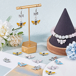 30шт 3 цвета сплава эмалевые подвески&nbsp;ENAM-SC0004-26P